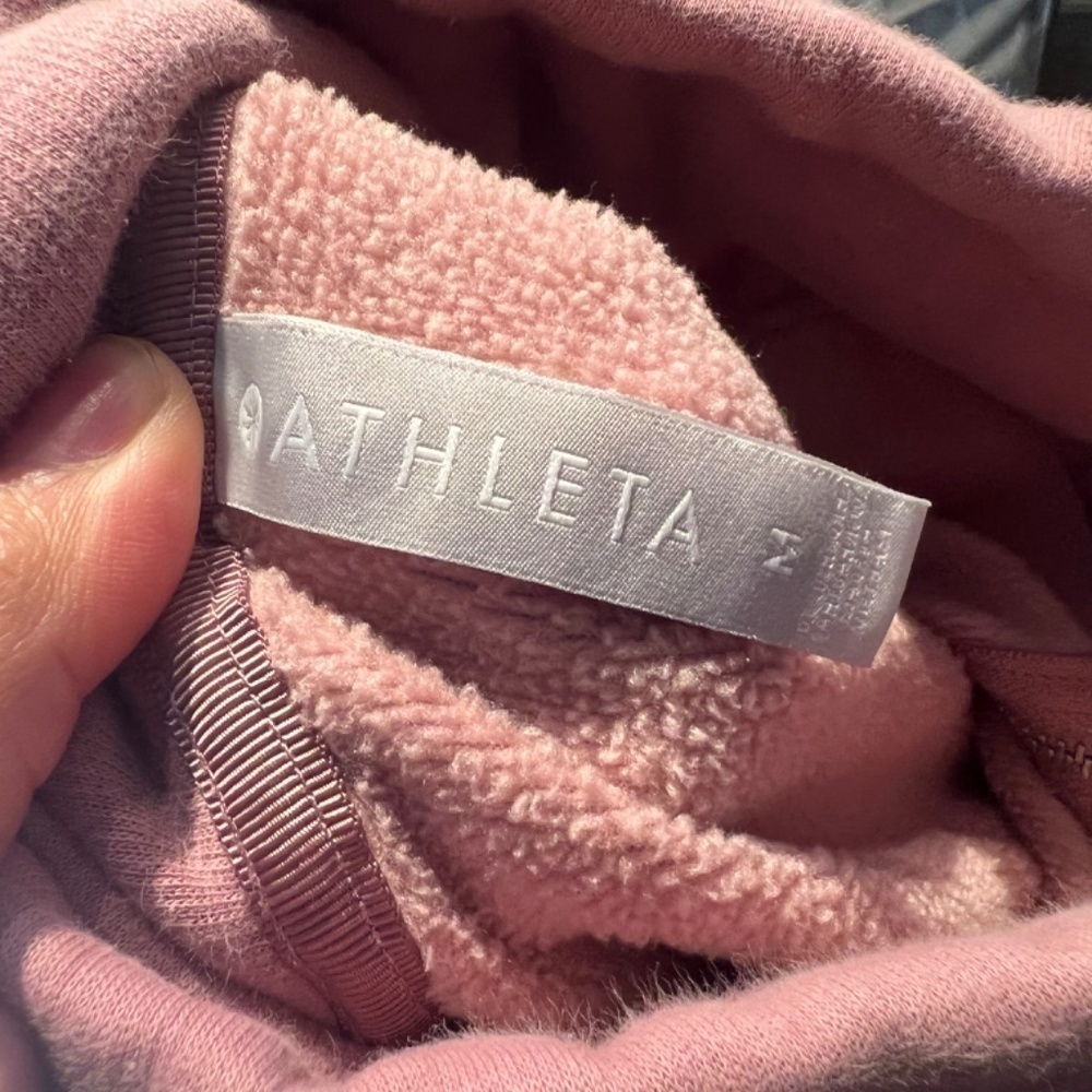 Athleta cozy karma 4 zip fleece tunic lounge dress size M - Picture 7 of 9